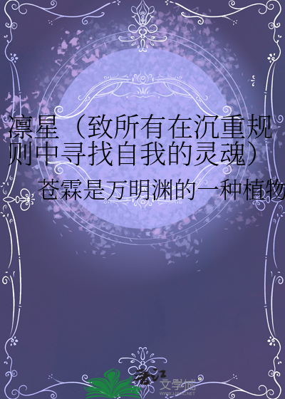 凛星（致所有在沉重规则中寻找自我的灵魂）